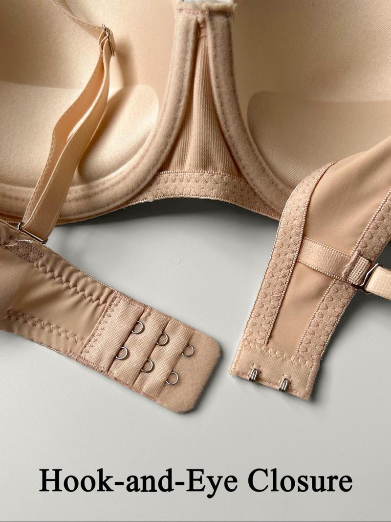 Product Introduction of Women's Solid Underwire Push Up Bra, Casual Adjustable Spaghetti Strap Lingerie Top for Daily Wear, Soft Comfortable Bra for All Seasons 8