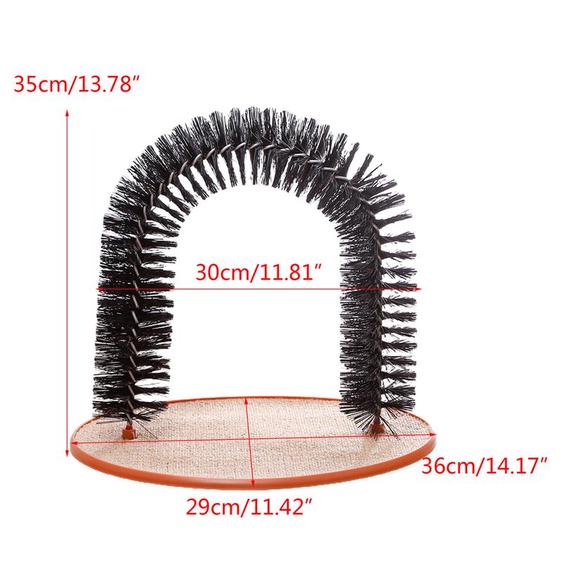 Product Introduction of HEHUS Arch for Cat Self Groomer Self Grooming Interactive for Cat Toy for Indoor Cats 0