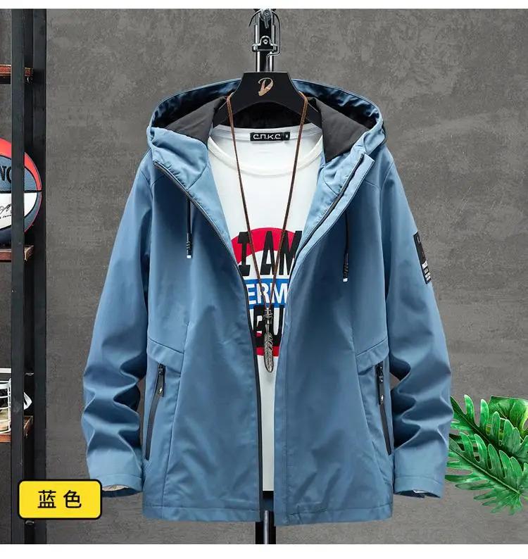 Product Introduction of Casual Men's Hooded Bomber Jacket Windbreaker Coat 2023 Autumn Outwear Menswear Tops Lingerie Longsleeve Pocket Operator 21