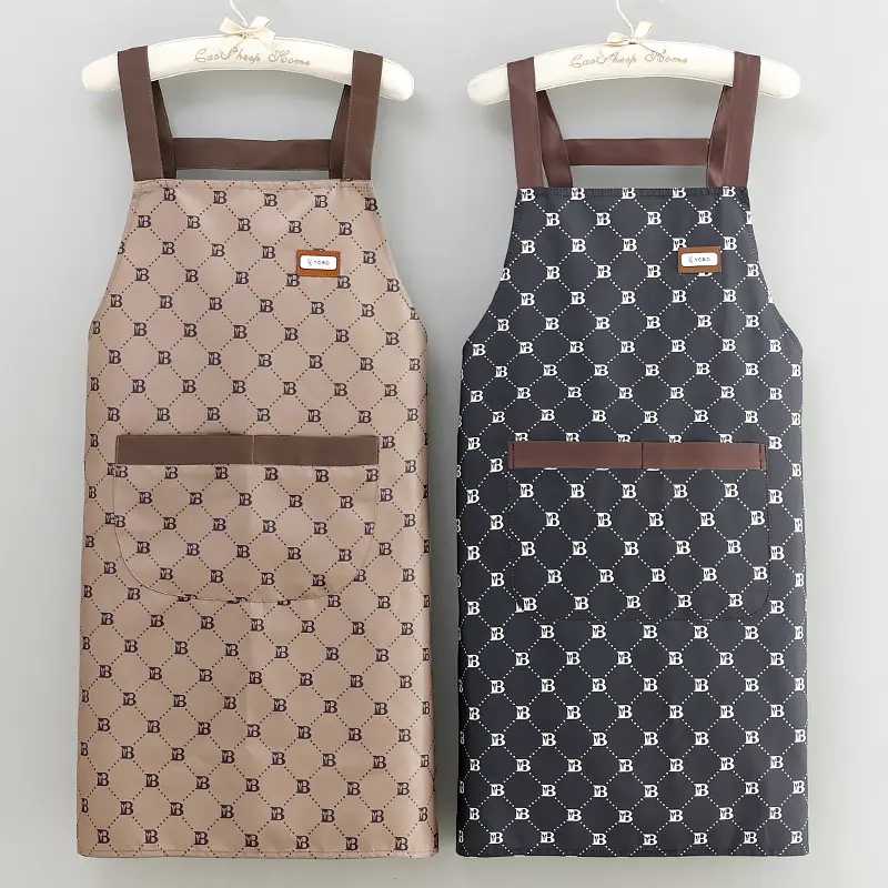 New Waterproof Apron Home Cooking Kitchen Fashion Oil-Proof Unisex Summer Work Apron Work
