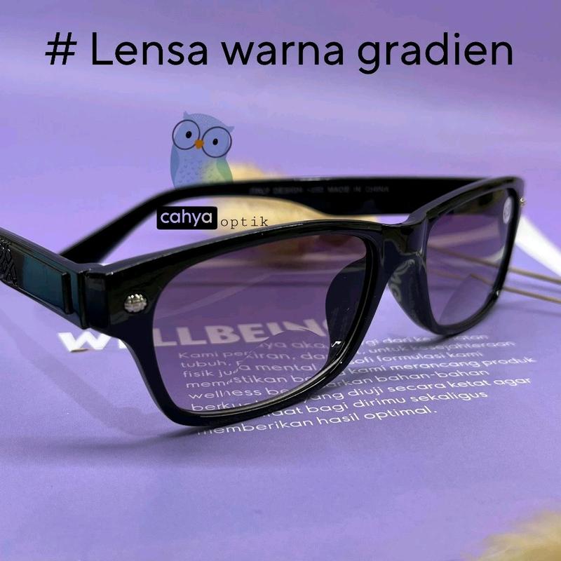 Kacamata baca dan jalan plus +1.00 sampai +3.00 Warna gradien Anti-Uv Lensa Box 2