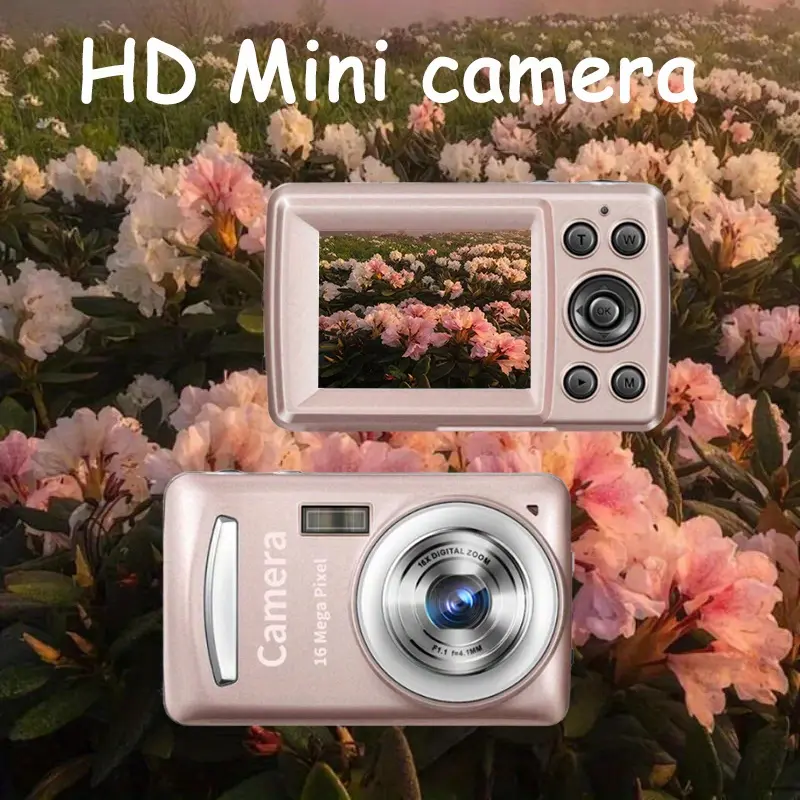 Kamera Digital, Profesional, Padat dan Mudah Alih, Sesuai untuk Pemula, Kamera DSLR HD, Zum Digital 16X, Sesuai untuk Fotografi dan Video, Sesuai untuk Perhimpunan Keluarga, Pemandangan Malam dan Penyediaan Kehidupan Harian, Hadiah Hebat