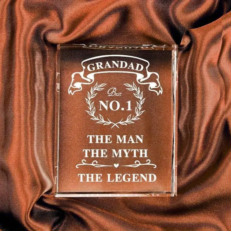 Grandad No.1 The Man The Myth The Legend Acrylic Ornament, 1 Count Grandpa Birthday Gift, Home Craft Decoration Gift, Memorial Gift, Party Table Centerpiece, Signs 1