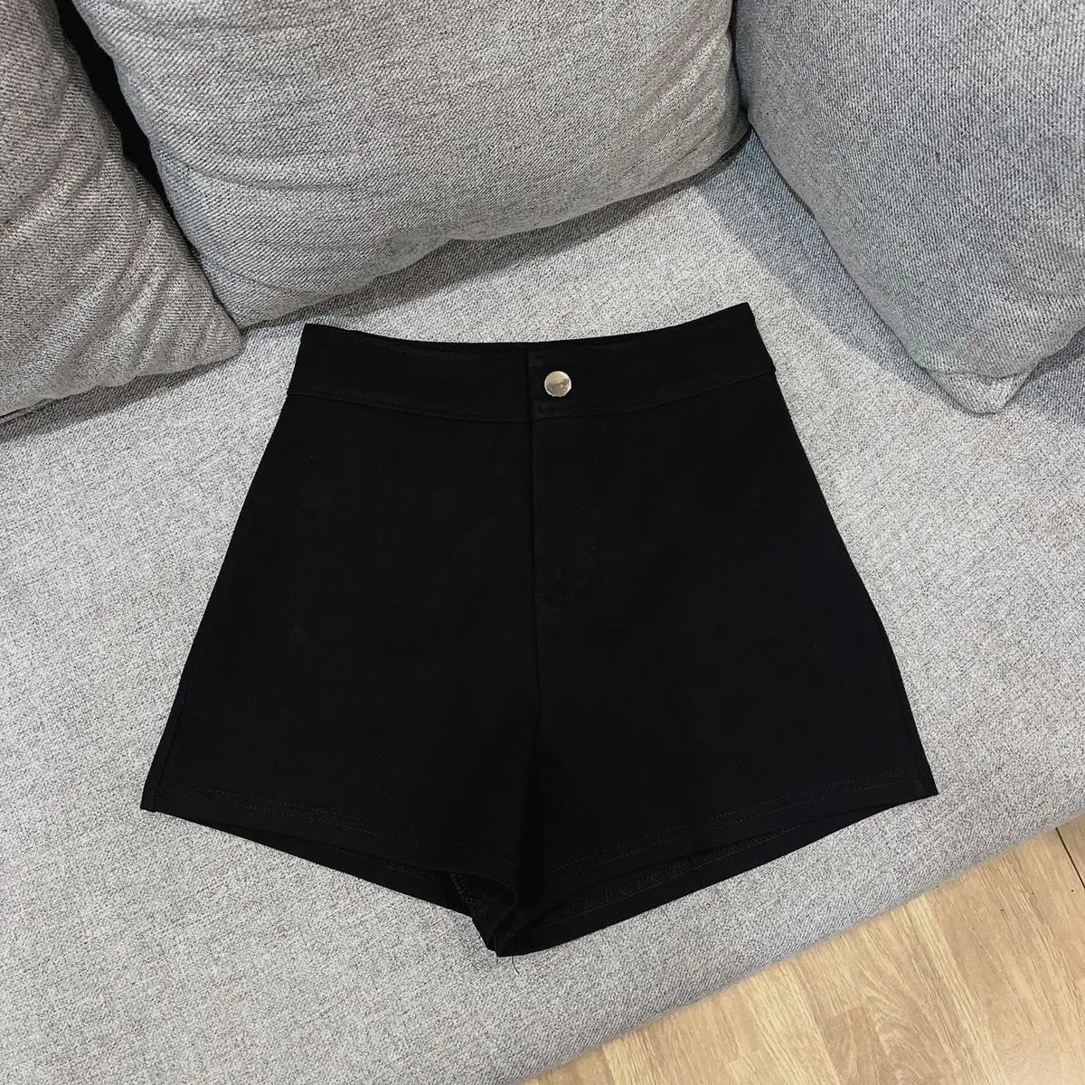 @gobystore Quần vải cạp cao DÁNG ÔM co giãn 2 túi sau Qchau