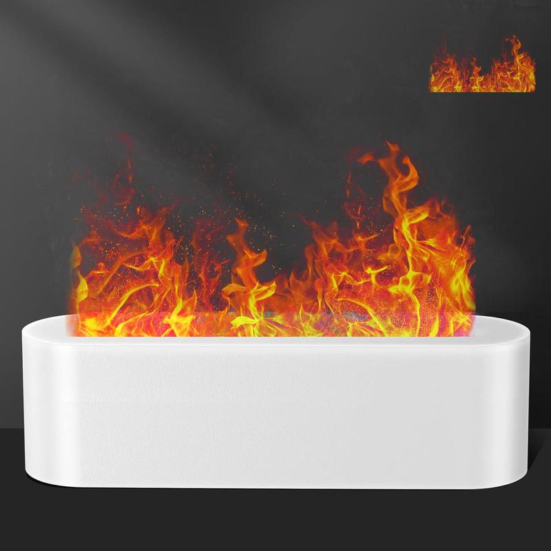Flame Design Air Humidifier, 150ml Timed Color Changing Desktop Humidifier with 7 Color Changes, Portable Aroma Essential Oils Diffuser 4
