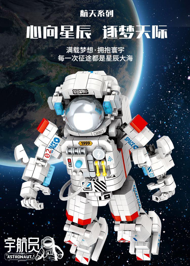 Product Introduction of Khối Xây Dựng, Tương Thích Với Lego, Mô Hình Chàng Trai Phi Hành Gia, Đồ Chơi Giáo Dục Lắp Ráp, Độ Khó Cao, Đồ Chơi Thời Trang, Đồ Trang Trí, Quà Tặng Sinh Nhật, Phát Hành Năm 2025 1