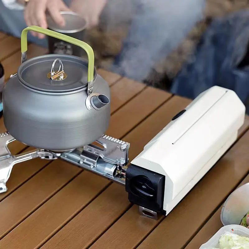 Bếp Gas Camping Stove mini gấp gọn, tiện ích dùng đi cắm trại kèm túi đựng 4