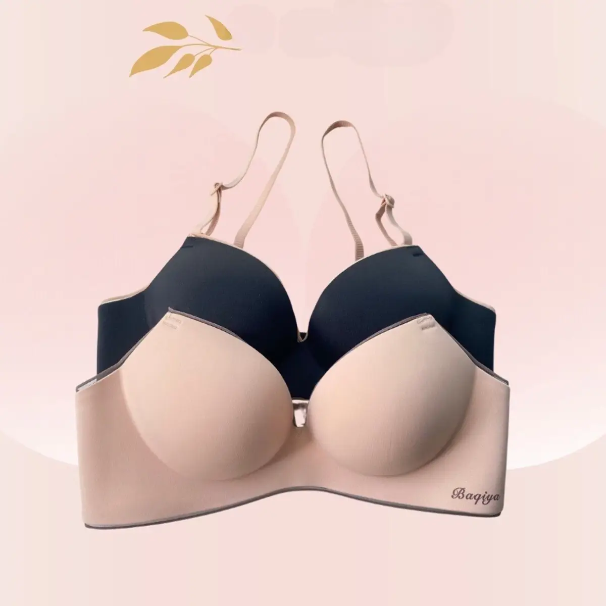 Áo lót su non không gọng đệm 2 cm Áo Ngực Nâu Nữ