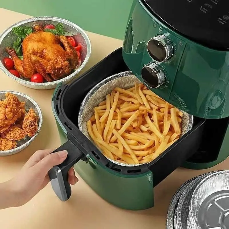 Sét 20 khuân giấy bạc lót nồi chiên không dầu