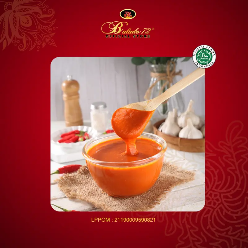 Balado72 Sambal Cabe Rawit Giling Ukuran 140ml / botol 6