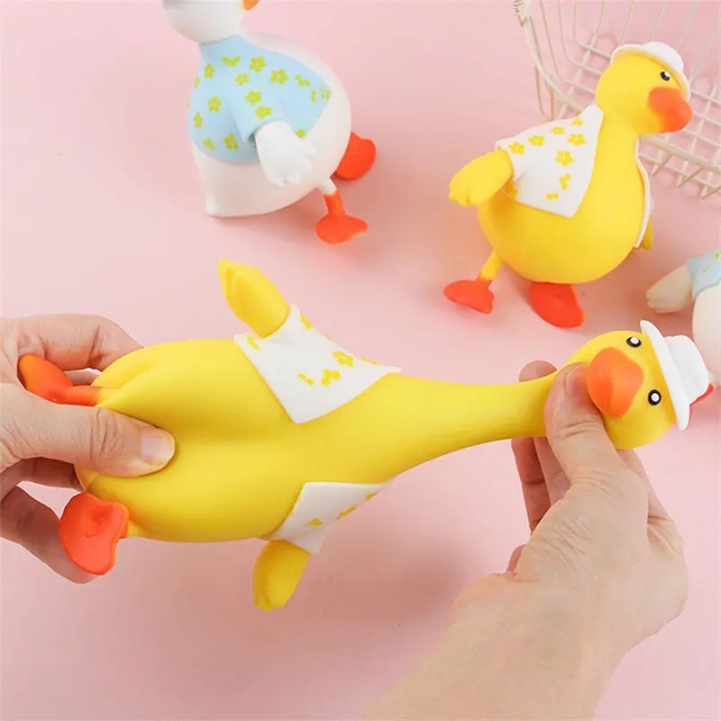 Đồ chơi bóp mềm dẻo squishy xả stress giảm căng thằng hình chú vịt dễ thương 4