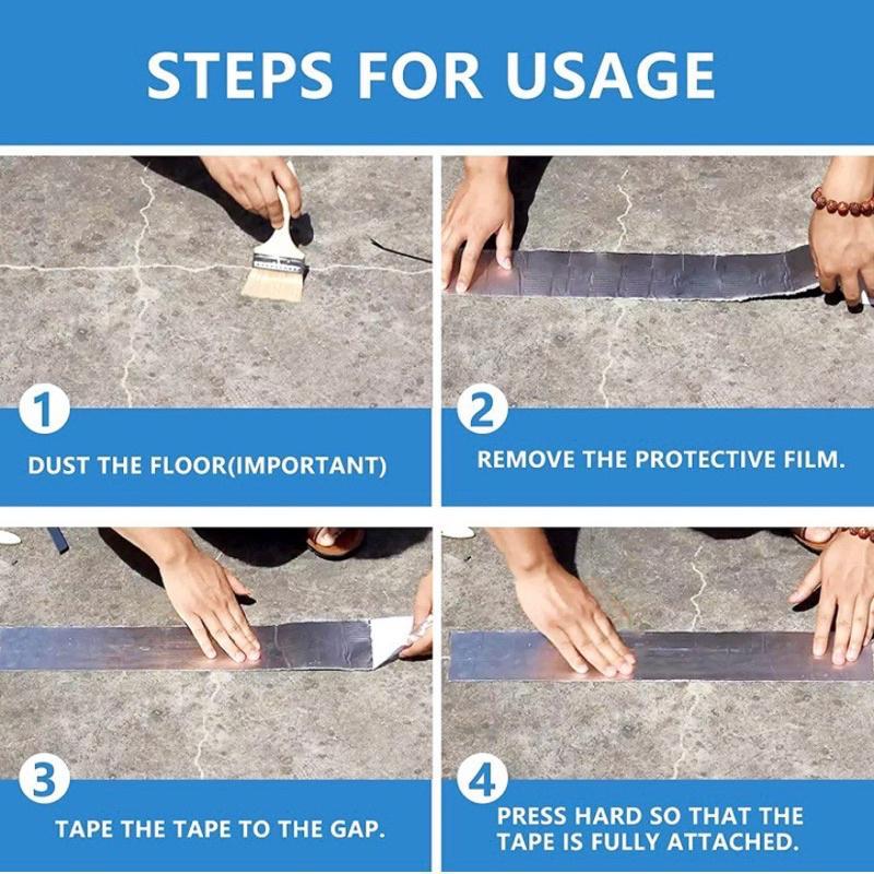 Multiple Sizes Aluminum Foil Tape Super Fix Repair Wall Crack Waterproof Tape Butyl Waterproof Tape
