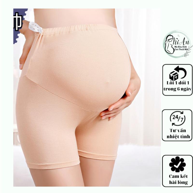 Quần bầu mặc trong váy 2087 chất cotton cao cấp co giãn 4 chiều, quần váy cho bà bầu có chun chỉnh, quân bầu free size Váy Bầu Đầm Bầu