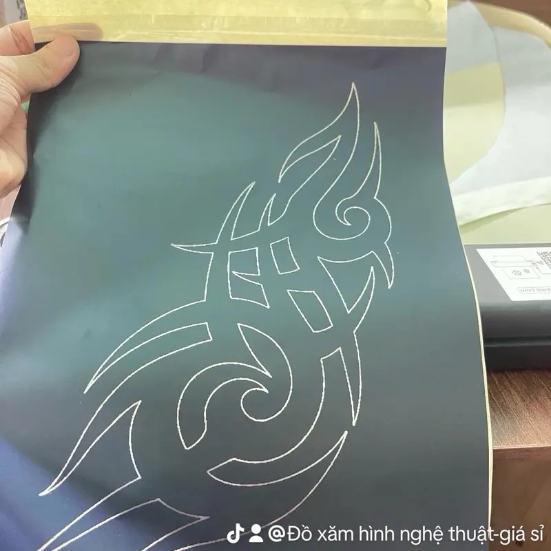 Giấy can nhiệt 1 tệp 100 tờ .tattoo 1