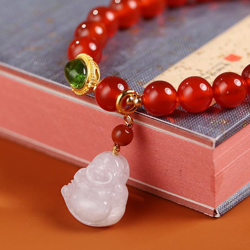 Khuyến Mãi 2025 Vòng Tay Mã Não Phụ Kiện Phong Thủy Trang Sức Đá Quý Món Quà Ý Nghĩa Giảm Ngay 50% Dành Cho Nữ Thiết Kế Thanh Lịch Chất Liệu Cao Cấp Kích Thước 8mm 2