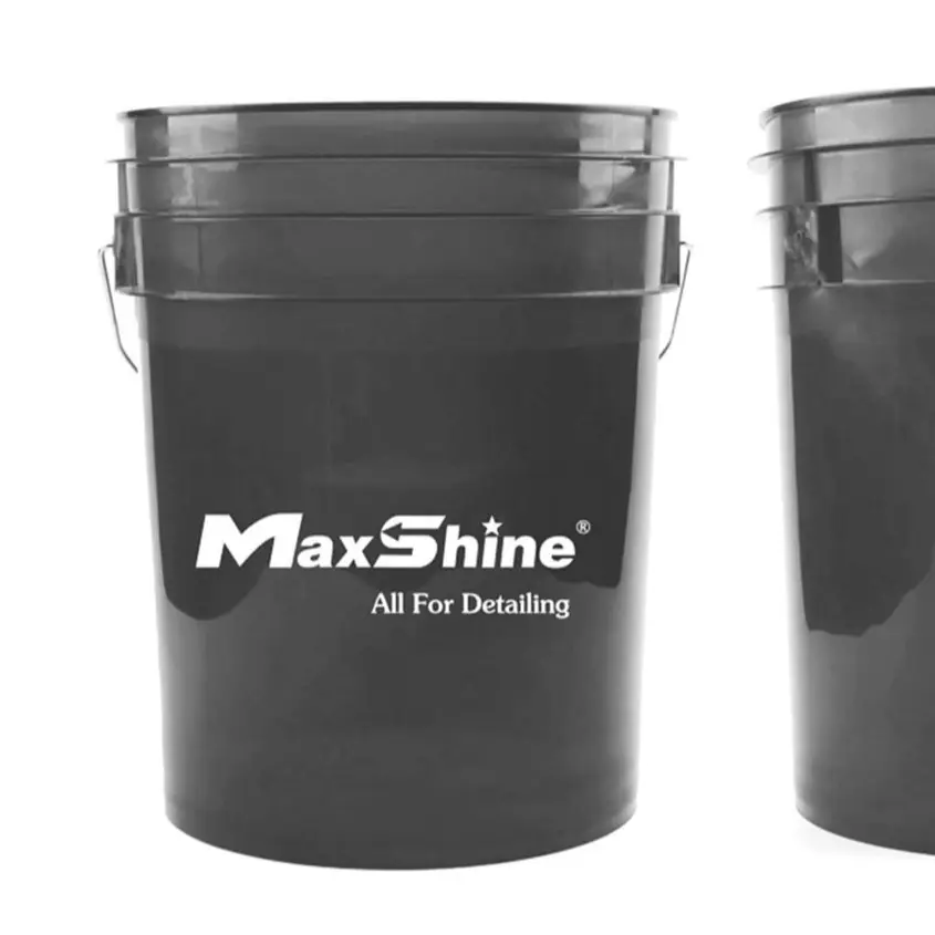 XÔ RỬA XE MAXSHINE DETAILING BUCKET MÀU KHÓI/ĐỎ TRONG SUỐT KHÔNG NẮP 13L MSB001