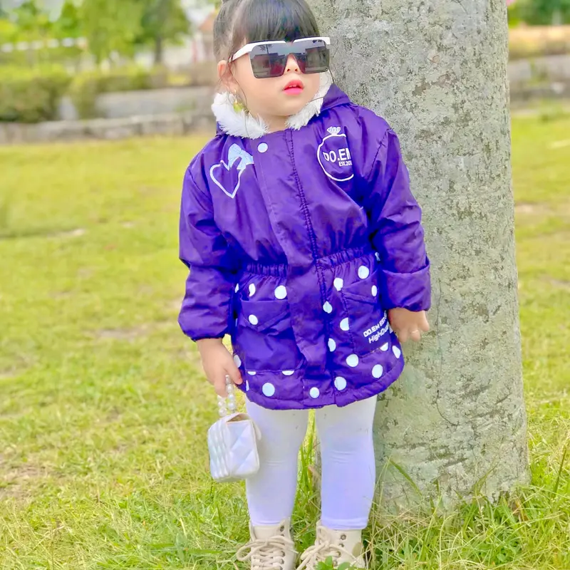 Jaket Anak Perempuan Bahan Parasut 3-8 Tahun/jaket bulu anak/jaket anak 5tahun 1
