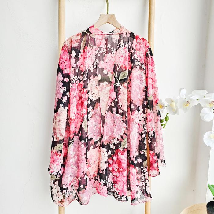 Gambar Emikoawa Outer Wanita Sakura - Outerwear Cardigan  Motif  Panjang Premium Muslim dari Emikoawa Kota Administrasi Jakarta Utara Tokopedia