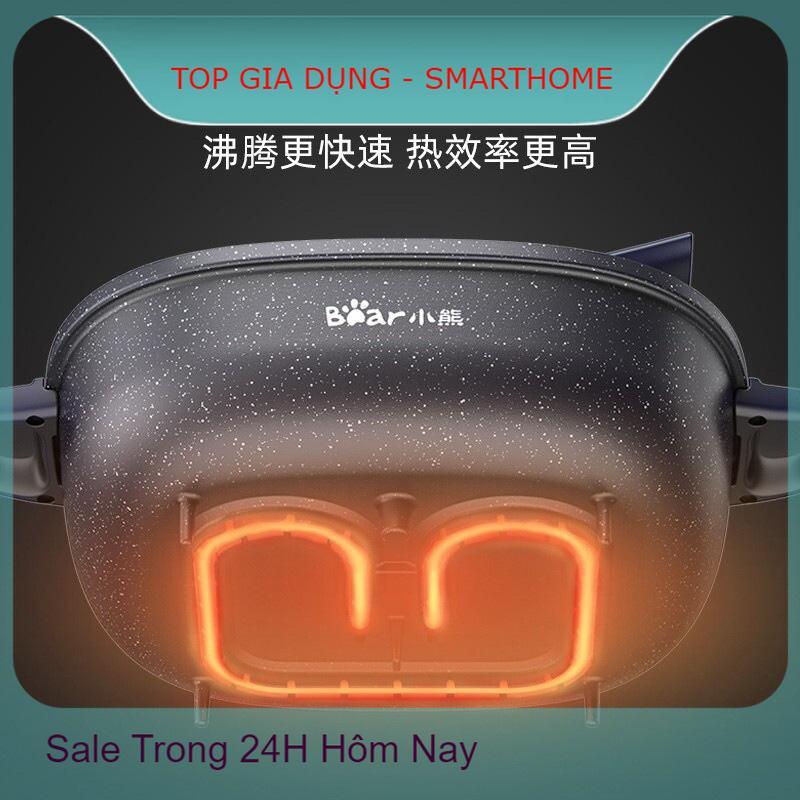 Nồi Lẩu Nướng Điện Bear DHG-C60D1 6L Chống Dính Tháo Rời - Bảo Hành 12 Tháng - Nướng Thịt, Không Khói 5