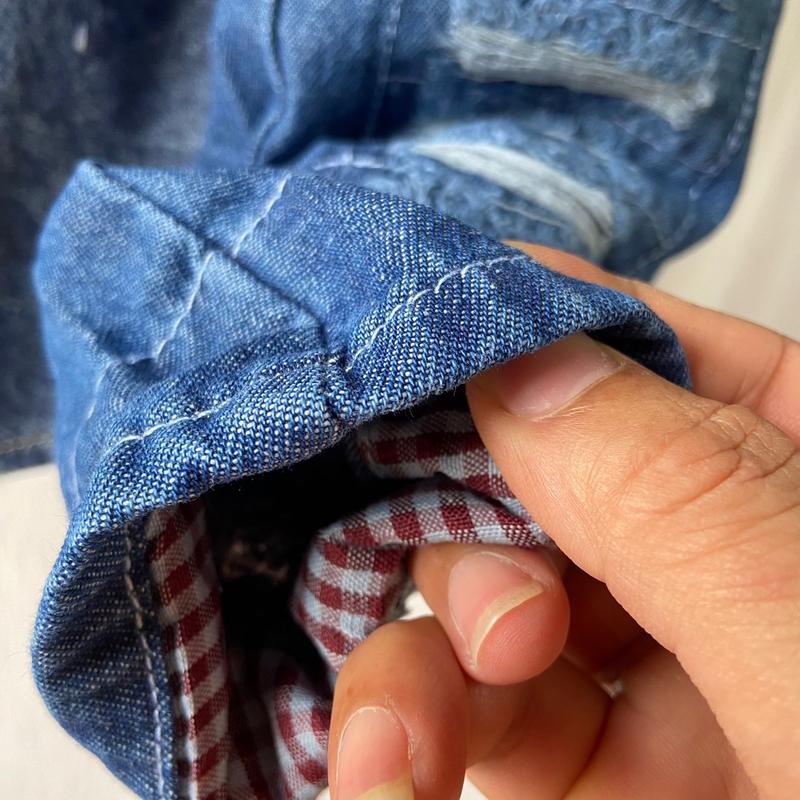 Setelan Jeans Kemeja Anak Laki Laki Usia 1-8 Tahun Lembut 3