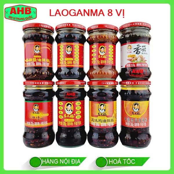 Gia Vị Ớt Chưng Dầu Laoganma Đủ 8 Vị  - Nước Sốt
