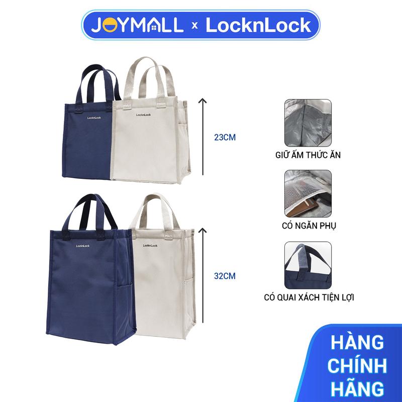  Túi Đựng Bộ Hộp Cơm LocknLock Daily Cooler Table Mat HWB820 23cm - Hàng Chính Hãng Nhiều Ngăn Có Quai Xách - JoyMall Nam Nhung Bag 