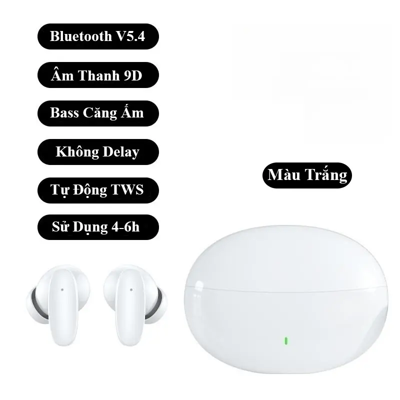 [Bản Pro] Tai Nghe Bluetooth 5.4 S90-Pro Thế Hệ Mới Cảm Ứng Chạm Chống Nước Giảm Tiếng Ồn Có Micro Đàm Thoại, Không Delay Khi Chơi Game Liên Quân - HÀNG CAO CẤP 7
