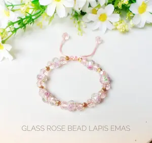 Gelang Serut Tali Kristal/Ceko