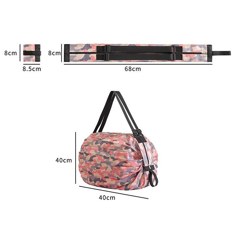 Product Introduction of Supermarket Shopping Portable Storage Bag Large Capacity Roll Folding Shopping Bag 6