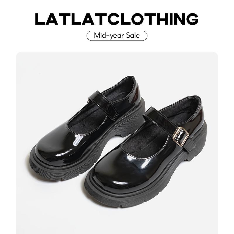   SẴN FULLSIZE  - SHIP HỎA TỐC   Giày Lolita Nữ Quai Ngang Đế Cao 3cm Thời Trang Cá Tính Hot Trend 2023 - Có ảnh thật_M8 Shoes Jean 