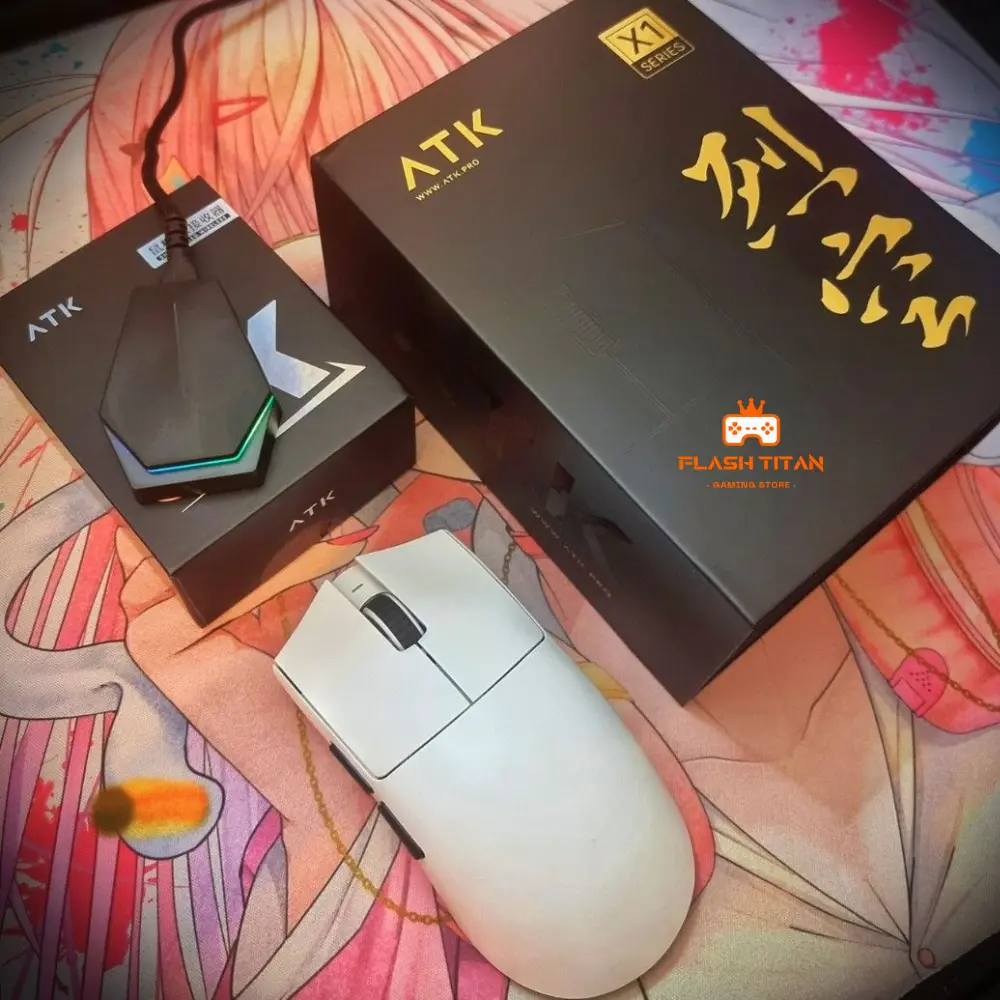 Chuột Máy Tính Không Dây ATK X1 PRO - Chip PAW3950 Mạnh Mẽ - 3 Chế Độ Kết Nối - Dongle hỗ trợ 8000hz | BigBuy360 - bigbuy360.vn