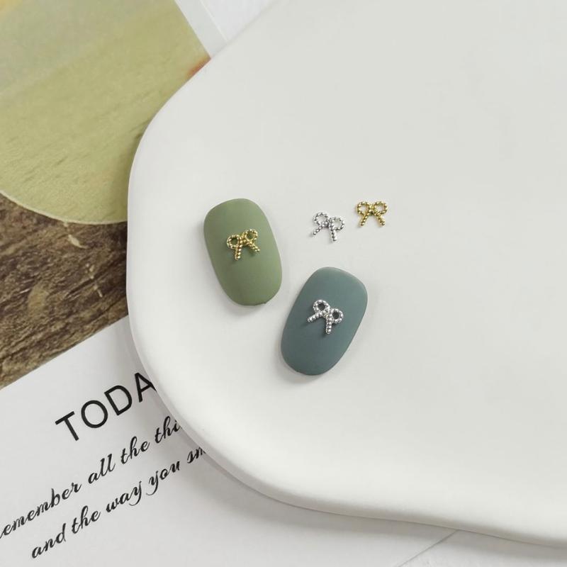 Charm trang trí móng tay siêu cute với tuyển tập những chiếc nơ xinh xắn 7