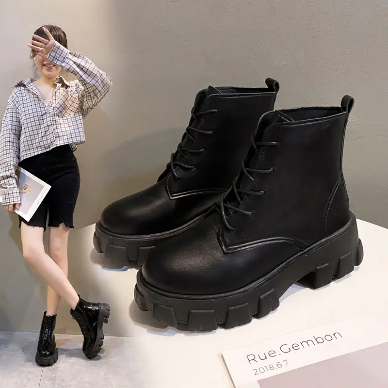 FREE BOX LIVY Sepatu Kyujin Boots Wanita Fashion Korea Premium Class Shoes 5