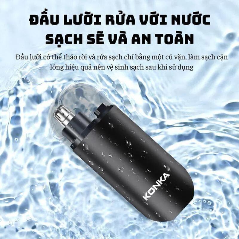 Máy Cắt tỉa lông mày lông mũi điện mini KONKA hàng chính hãnġ - Vichi cạo râu đa năng 4