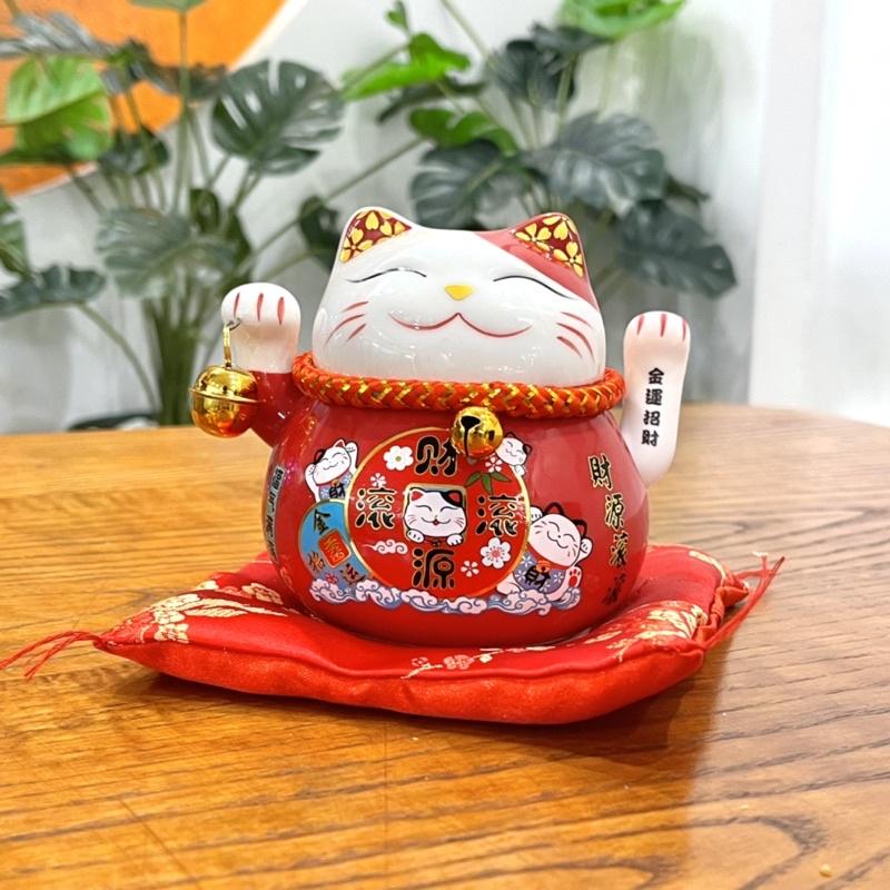 Mèo Vẫy Bằng Pin - Mèo Thần Tài Maneki Neko Kêu Gọi Khách Hũ Tiết Kiệm Trang Trí Nhà Cửa Quà Tặng Khai Trương Decor Decor Phòng 7