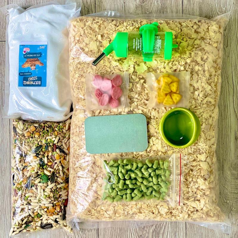 COMBO ĐỒ NUÔI ĐẦY ĐỦ CƠ BẢN CHO HAMSTER