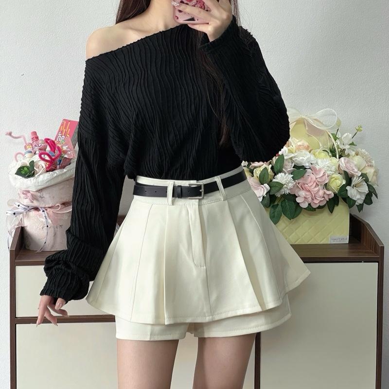 [TẶNG KÈM ĐAI] Quần Váy Thiết Kế 2 Tầng Có Quần Short Chống Lộ Cạp Lưng Cao Khoá Kéo 868 Nữ Women | BigBuy360 - bigbuy360.vn