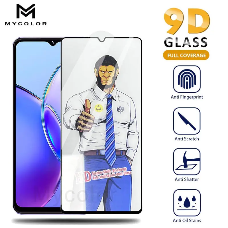 Clear Gorilla 9D Full Cover Tempered Glass For VIVO Y39 Y29 Y04 Y100 Y19s Y28 Y28s Y27 Y27s Y18 Y18s Y18e Y77 Y76 Y73 Y72 Y55 Y36 Y35 Y22 Y22s Y17s Y16 Y15s Y15a Y03 Y02 Y02s Y02t Y02A 5G