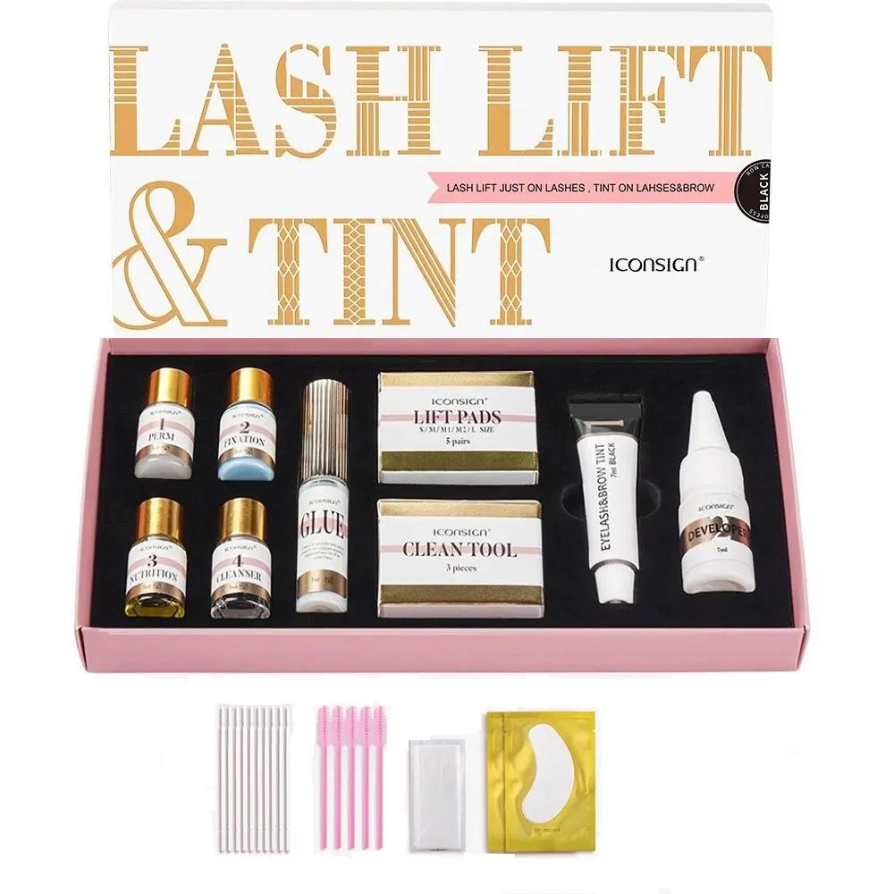ICONSIGN Eyelash Perming Set Lash Lift, Eye Curler, Brow Lamination Kit, Lash Tint