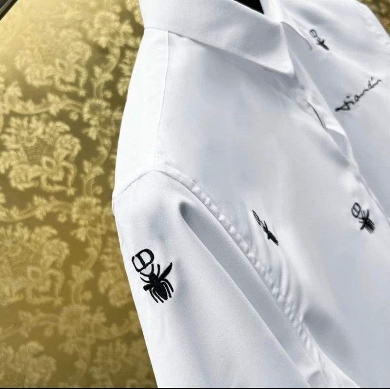 Product Introduction of Áo sơ mi nam dài tay ᵰgực thêu chữ kí họa tiết thêu ong bay boy phố - Menswear Kate 9
