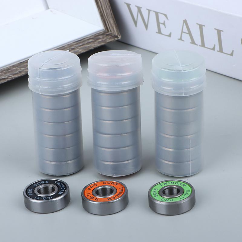 8 Rodamientos 608 RS ILQ-11 Verde (8x22x7mm) Para Patines, Longboard Y Scooter