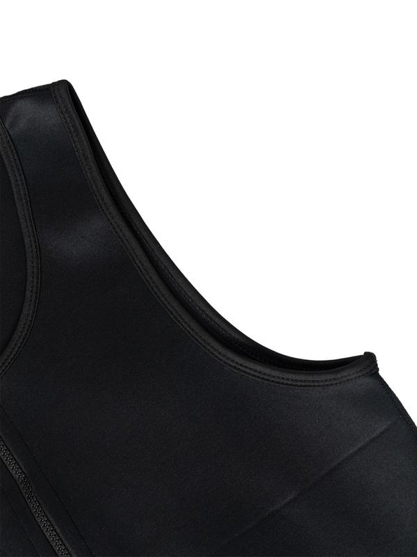 Men's Neoprene Sauna Sweat Vest, Slimming Weight Loss Workout Tops, Sleeveless Front Zipper Fitness Tank Tops, Waist Trainer Shaper, Men's Shapewear 4