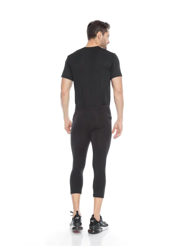 SecondShape - Celana Baselayer 7/8 Pria Compression Pants Legging Fitness Padel Running 5
