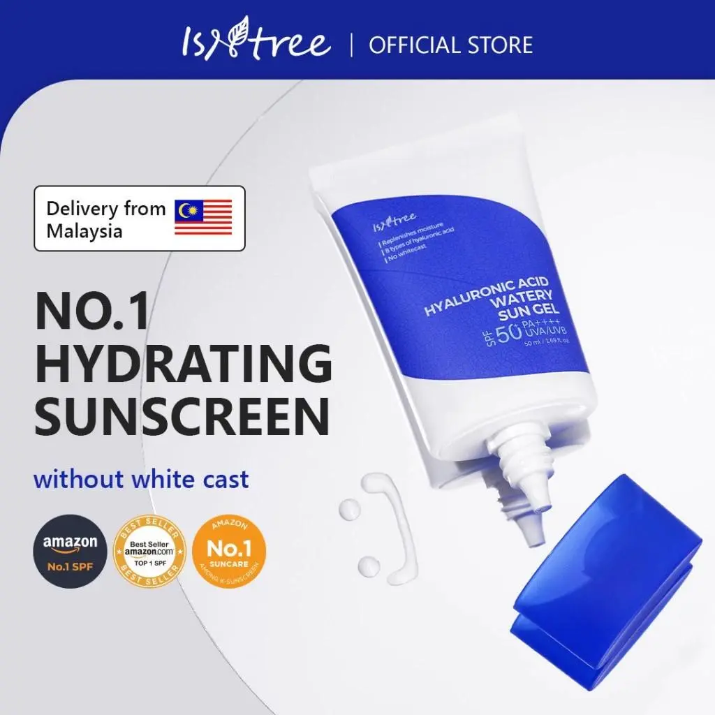 Isntree Hyaluronic Acid Watery Sun Gel 50ml Facial Sunscreen & Sun Care ...