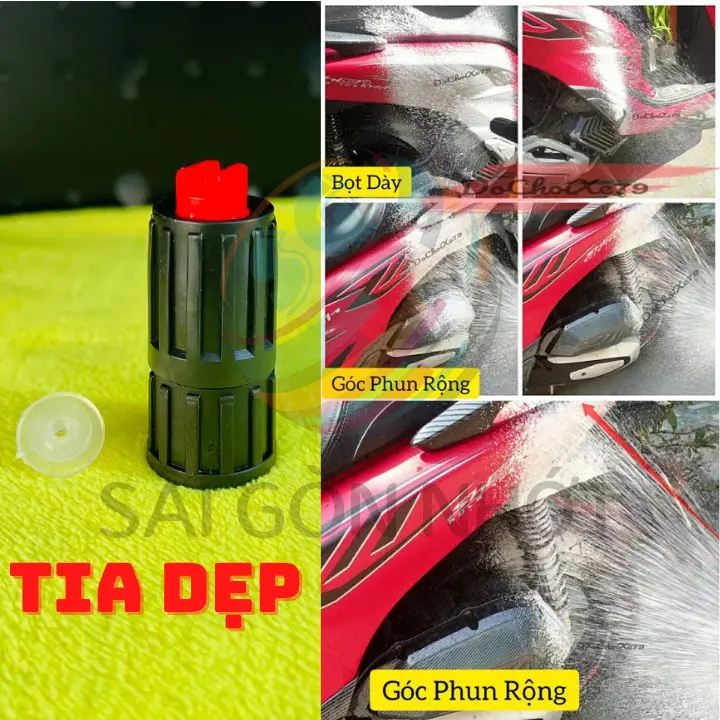 Bình Rửa Xe Bọt Tuyết Cầm Tay 2L, Rửa Xe Máy Xe Ô tô Tại Nhà (có bán từng món) 2