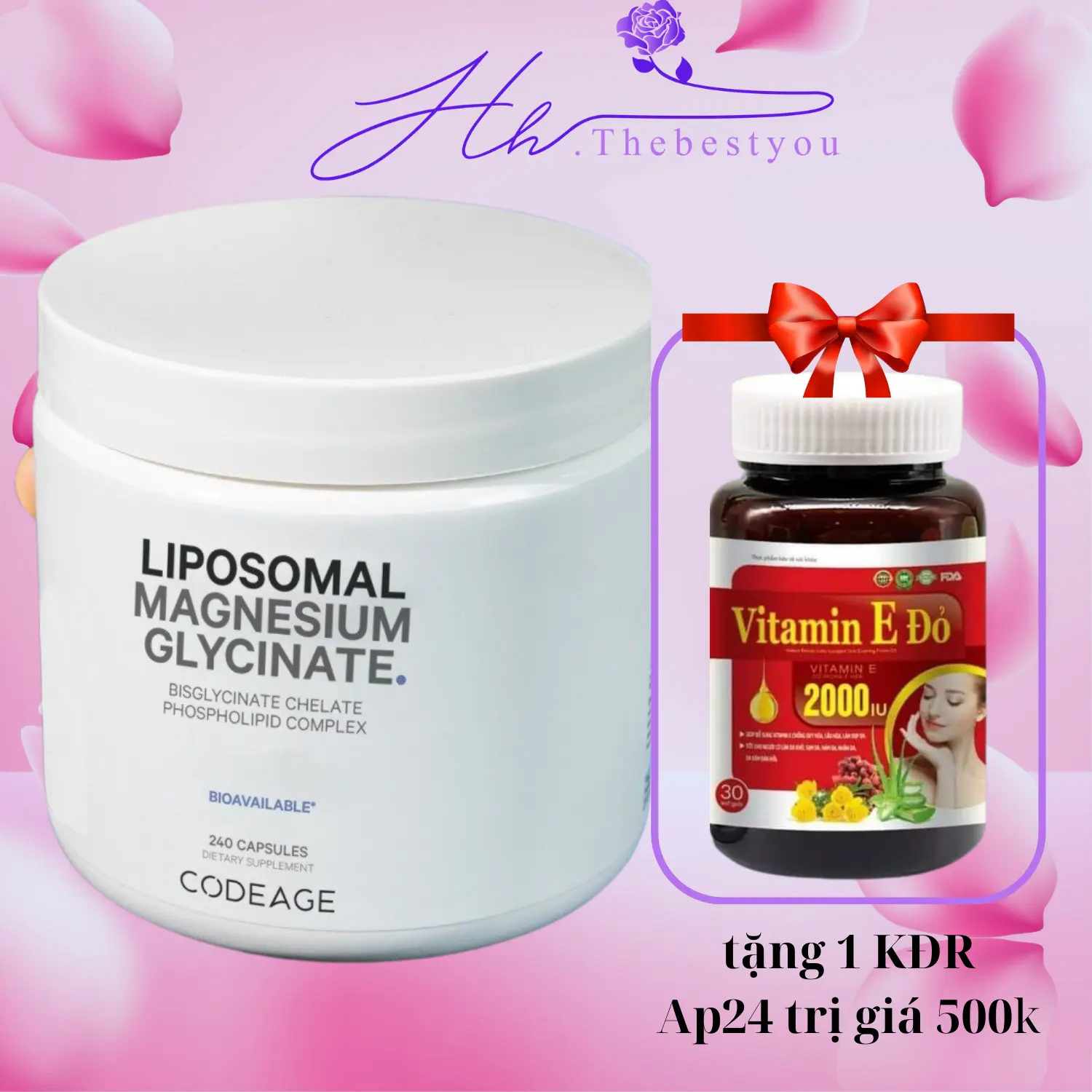 Hàng công ty Viên bổ sung Magie CodeAge Liposomal  hộp 240 viên