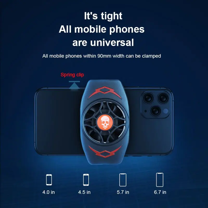 X13 Mobile Radiator Portable Kipas Angin Mini Usb Fan Flexible Ukuran Lebih besar dan kencang HP Gaming pendingin COOLER