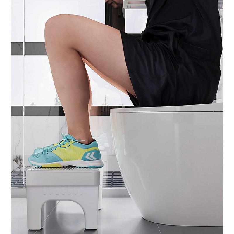 Removable Toilet Step Stool, Plastic Portable Toilet Auxiliary Step Stool, Modern & Simple Design Bathroom Non-slip Footstool For Adults & Children 2
