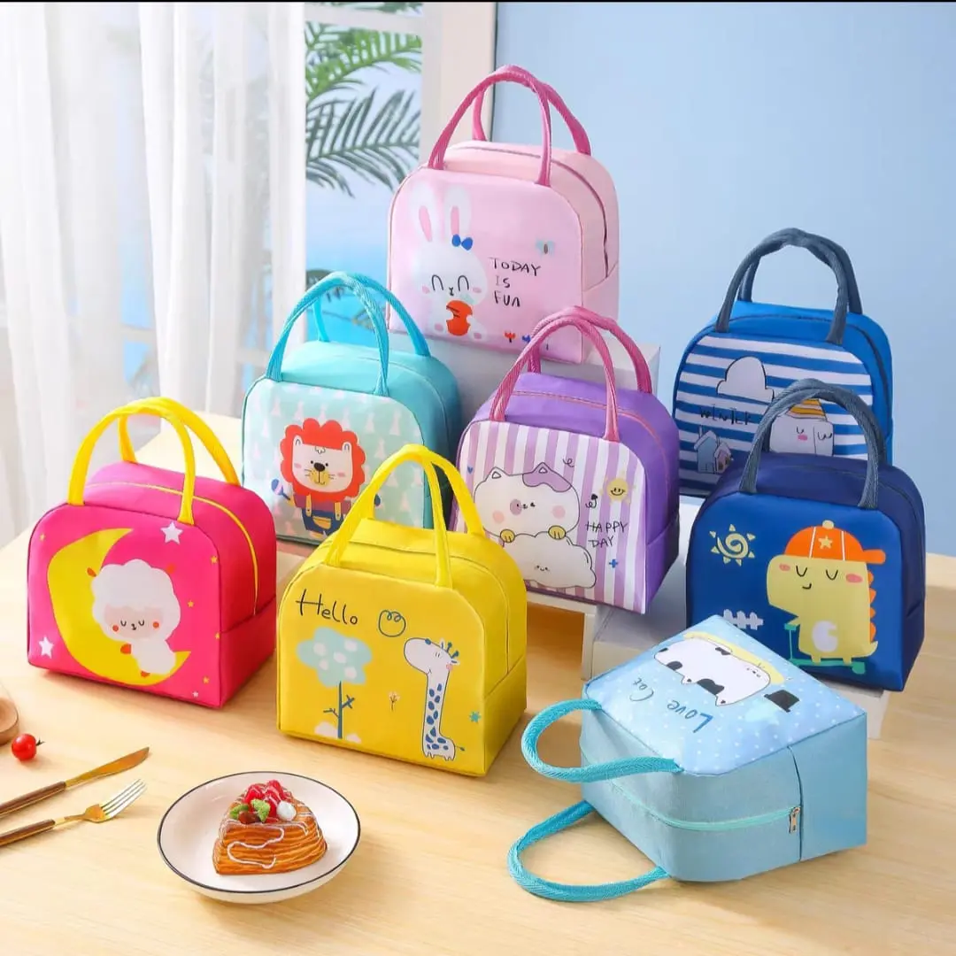 TAS BEKAL ANAK  KARAKTER LUCU / LUNCH BAG / TAS PENYIMPANAN MAKANAN ALUMUNIUM FOIL / LCB 14