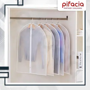 【GET 3 pcs】PIFACIA Cover Baju Resleting PEVA Penutup Gantungan Baju Pakaian Isi 3 Pcs